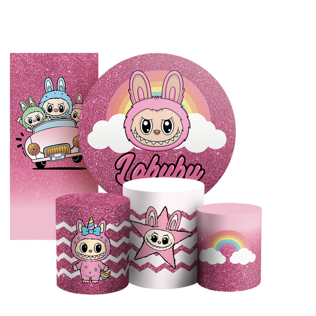 Arte Digital Painel de Festa - Labubu 805080