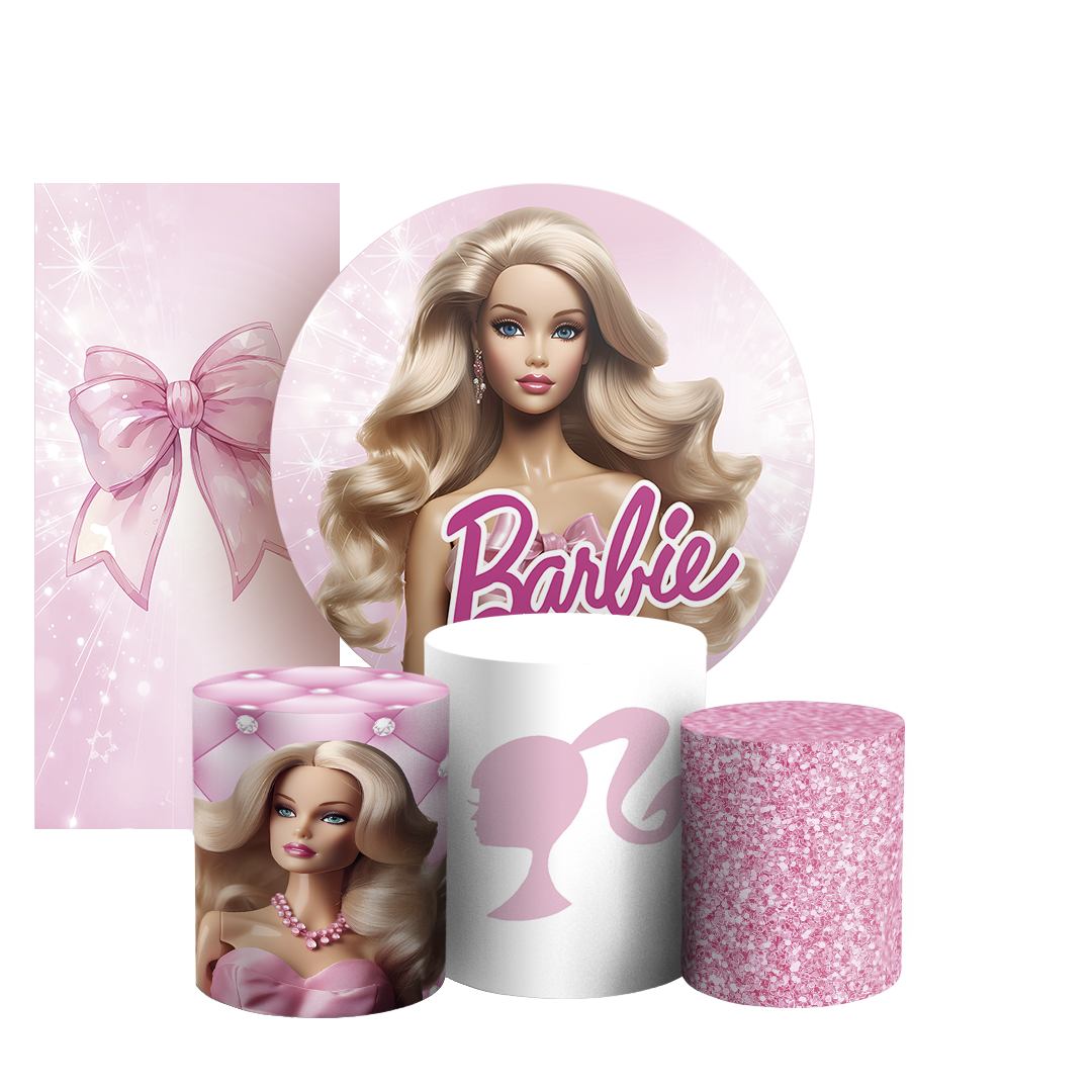 Arte Digital Painel de Festa - Barbie 805082