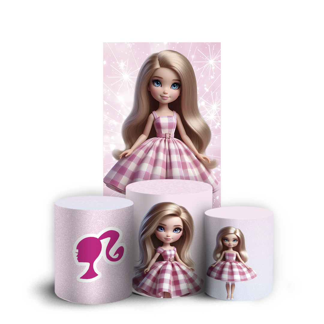Arte Digital Painel de Festa - Barbie 805084