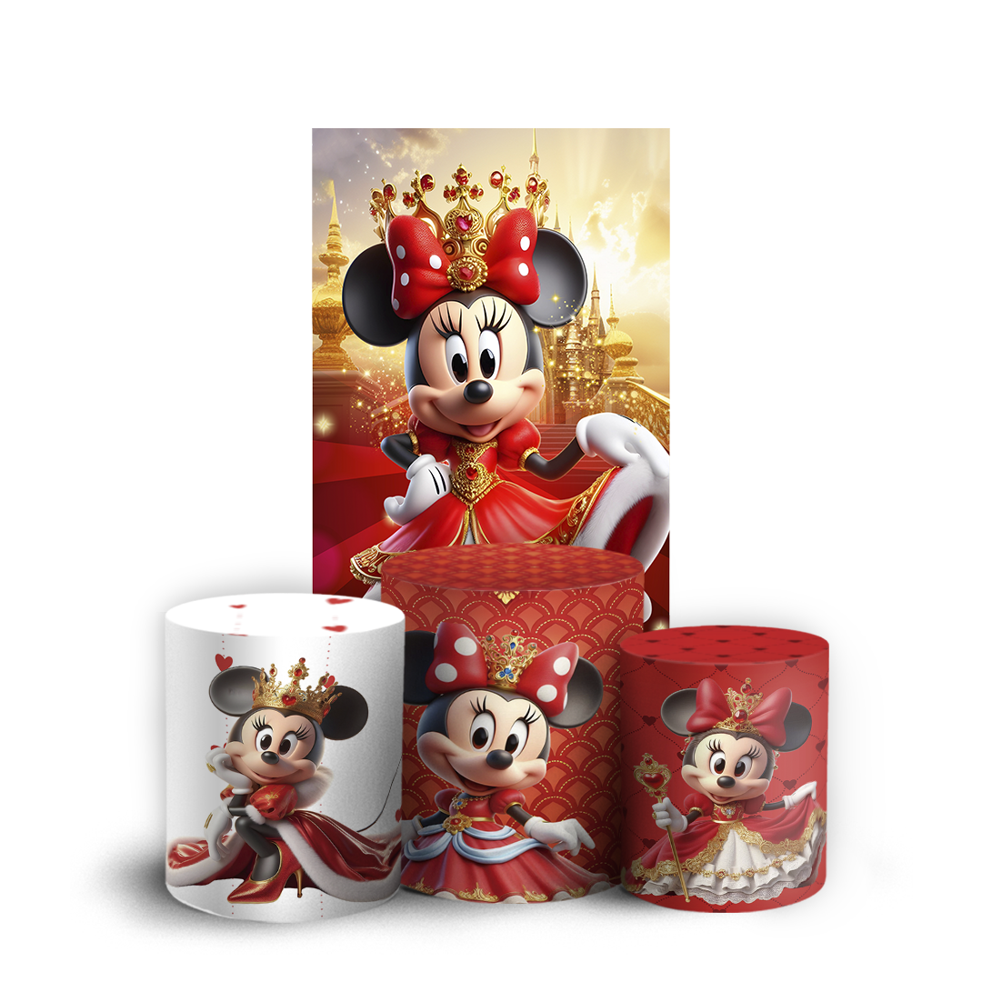 Arte Digital Painel de Festa - Minnie 805096
