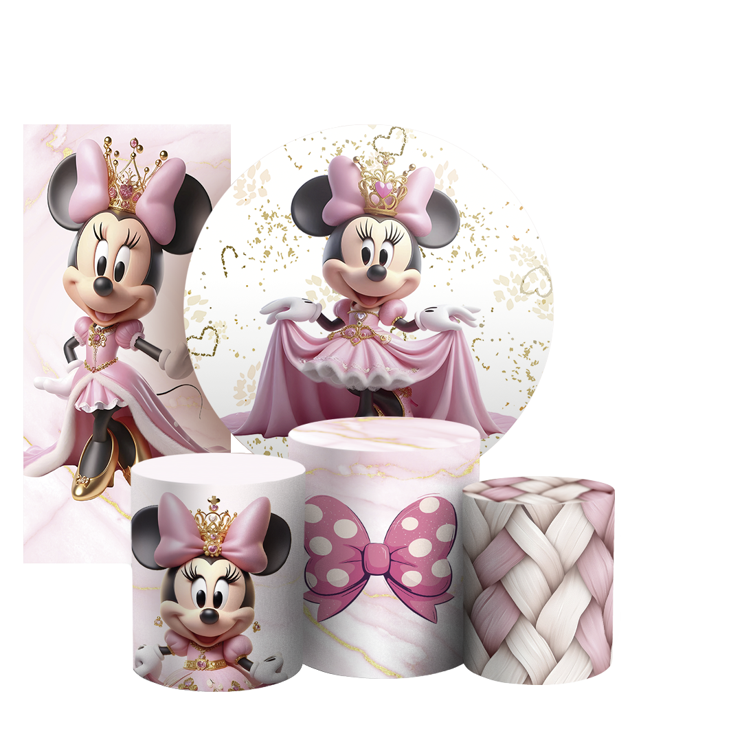 Arte Digital Painel de Festa - Minnie 805097