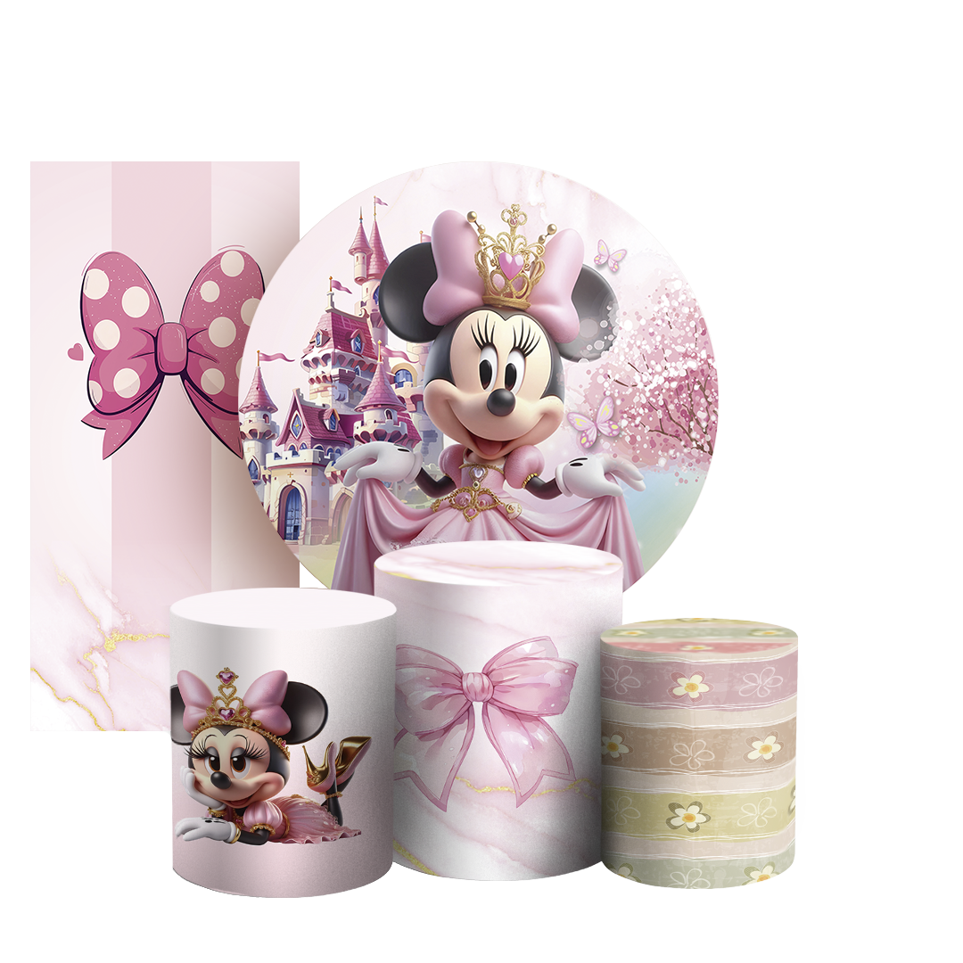 Arte Digital Painel de Festa - Minnie 805099