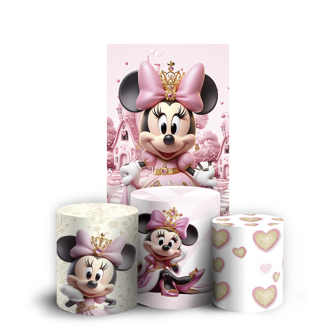 Arte Digital Painel de Festa - Minnie 805100