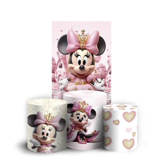 Arte Digital Painel de Festa - Minnie 805100