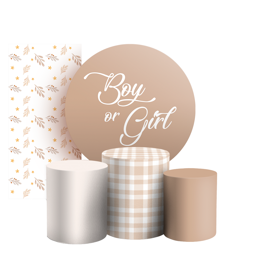 Arte Digital Painel de Festa - Revelação 805185