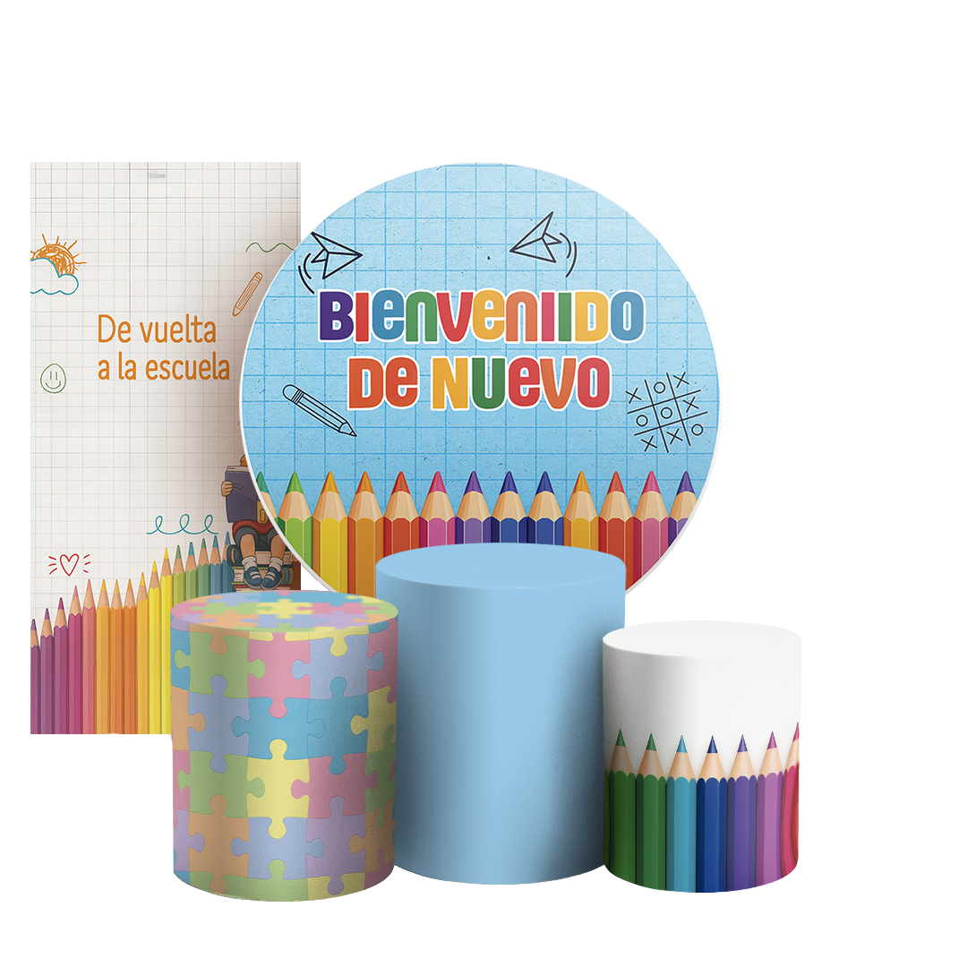 Arte Digital Painel de Festa - De Vuelta A La Escuela 805263