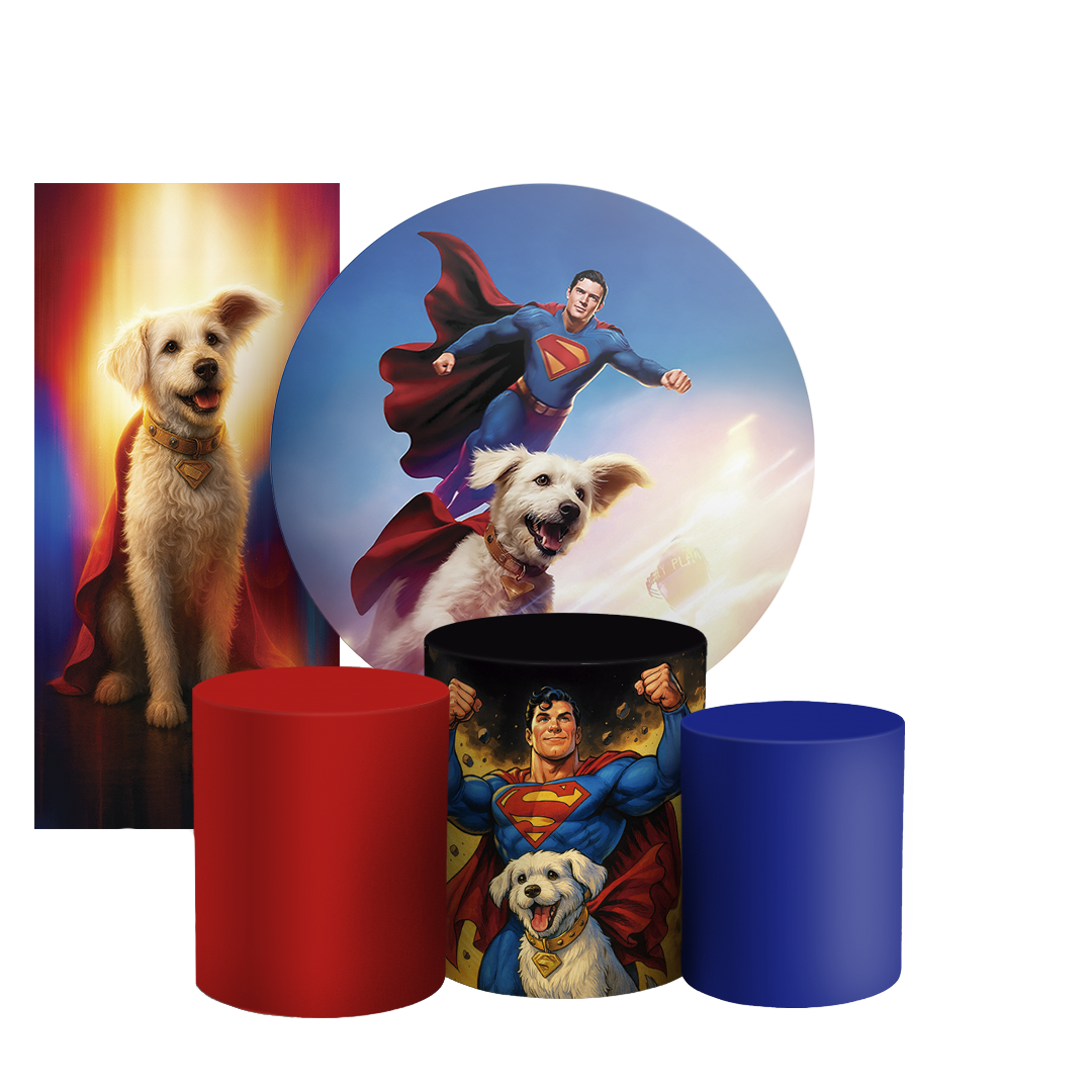 Arte Digital Painel de Festa - Superman 805270