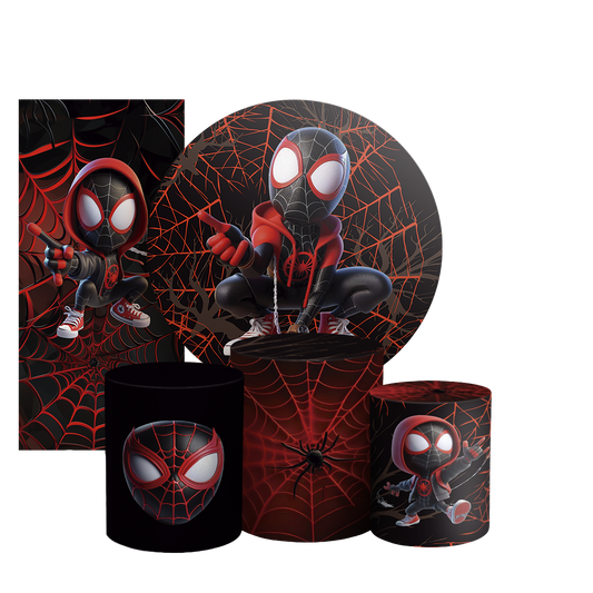 Arte Digital Painel de Festa - Homem Aranha Miles Morales 805281