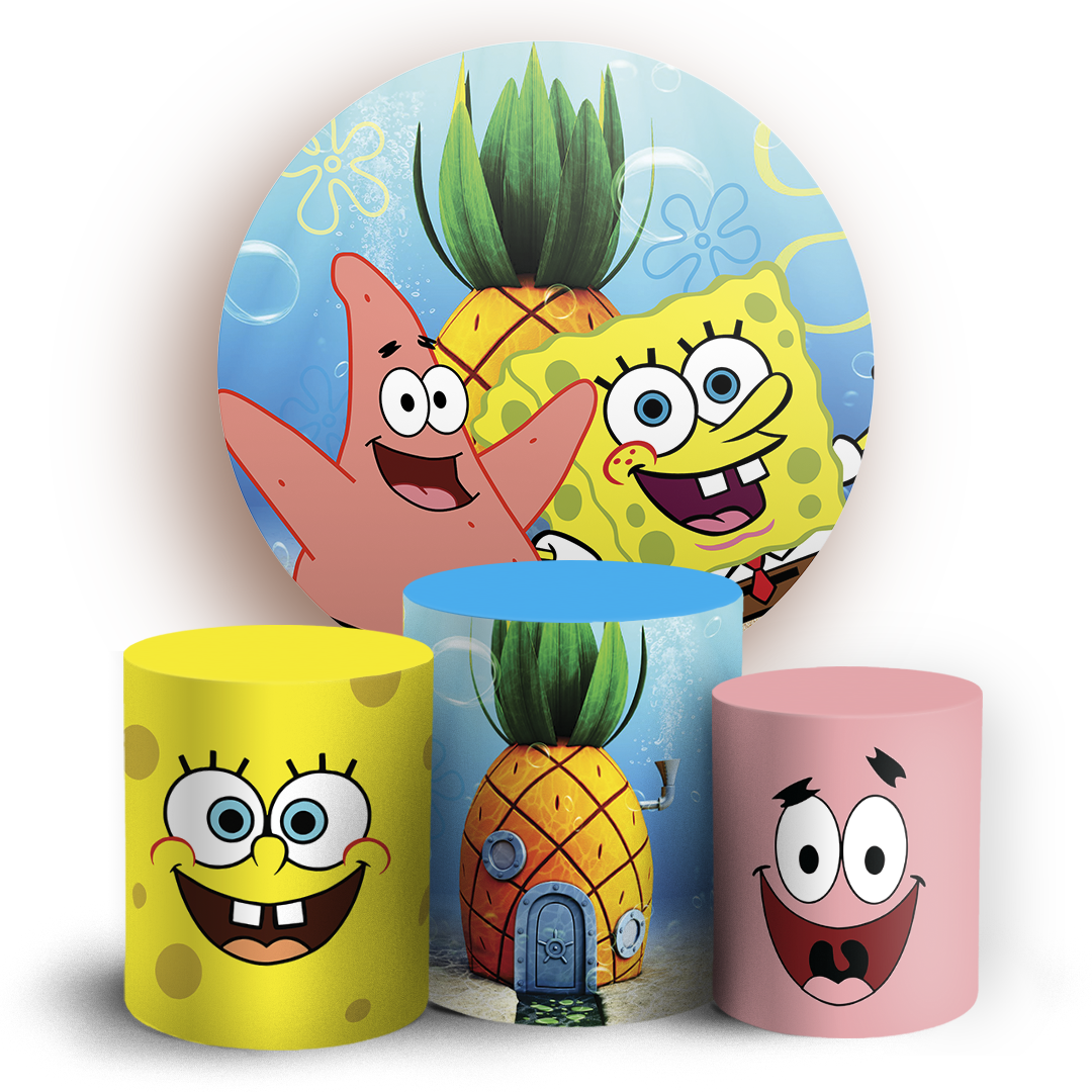 Arte Digital Painel de Festa - Bob Esponja 805422