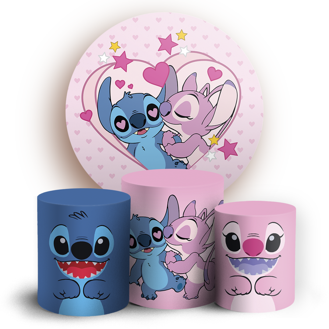 Arte Digital Painel de Festa - Stitch 805438