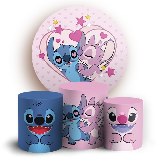 Arte Digital Painel de Festa - Stitch 805438