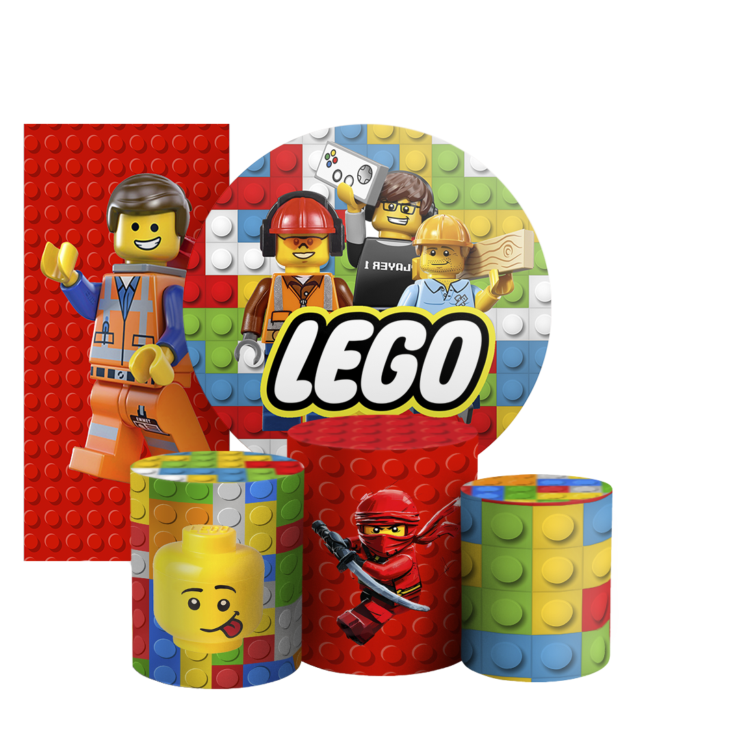 Arte Digital Painel de Festa - Lego 805452