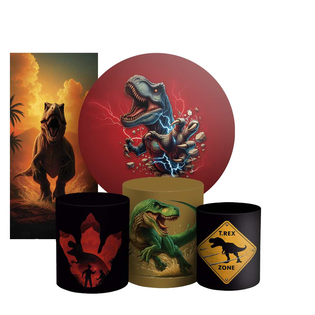 Arte Digital Painel de Festa - Dinossauro 805478