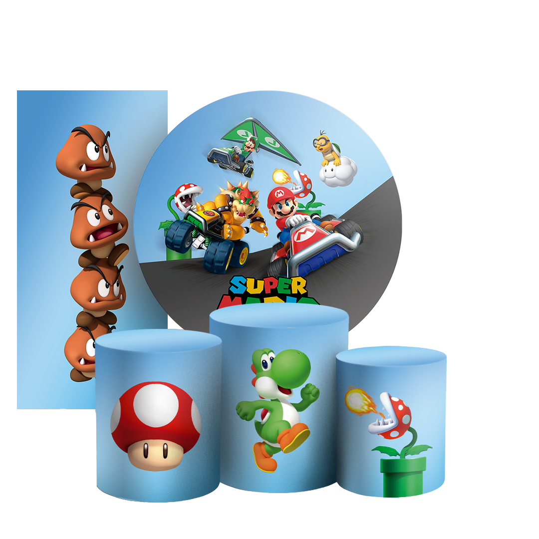 Arte Digital Painel de Festa - Super Mario 805542