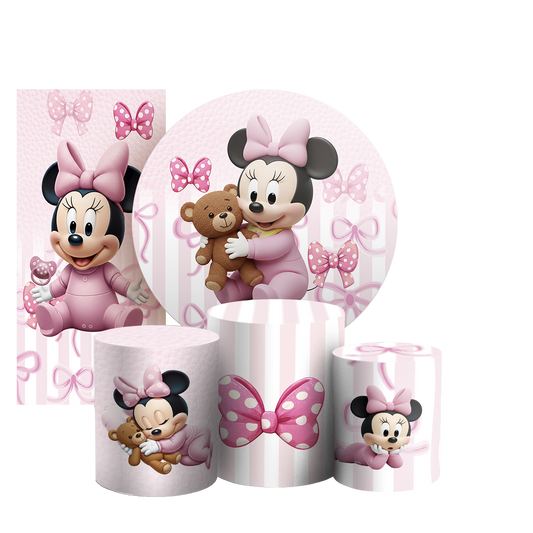 Arte Digital Painel de Festa - Minnie 805552