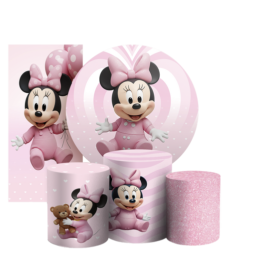 Arte Digital Painel de Festa - Minnie 805553
