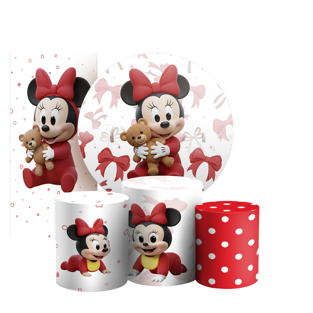 Arte Digital Painel de Festa - Minnie 805554