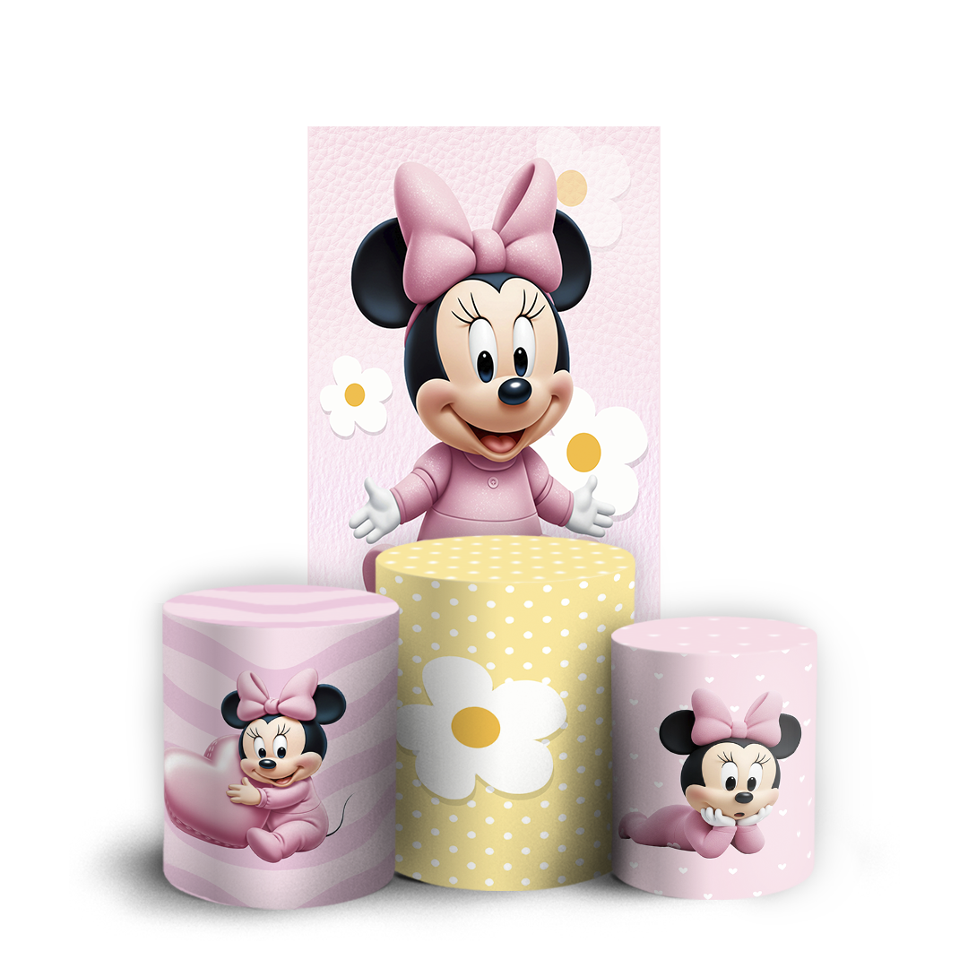 Arte Digital Painel de Festa - Minnie 805555
