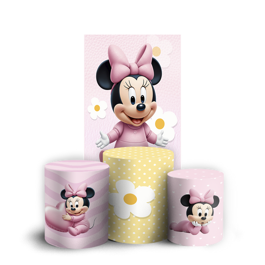 Arte Digital Painel de Festa - Minnie 805555