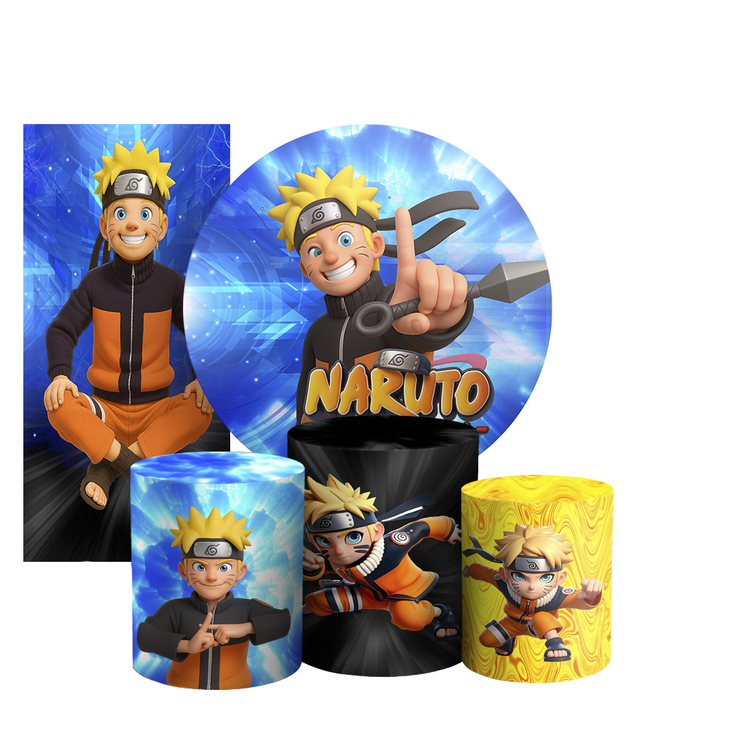 Arte Digital Painel de Festa - Naruto 805558