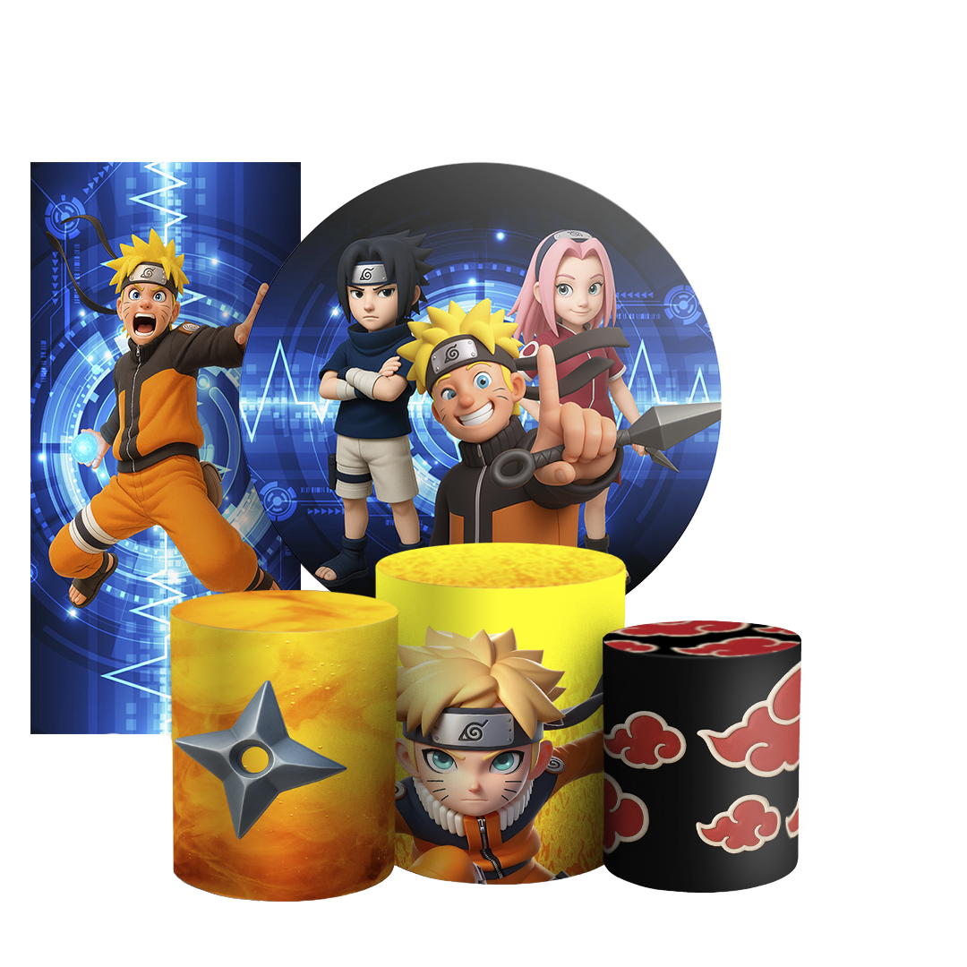 Arte Digital Painel de Festa - Naruto 805559