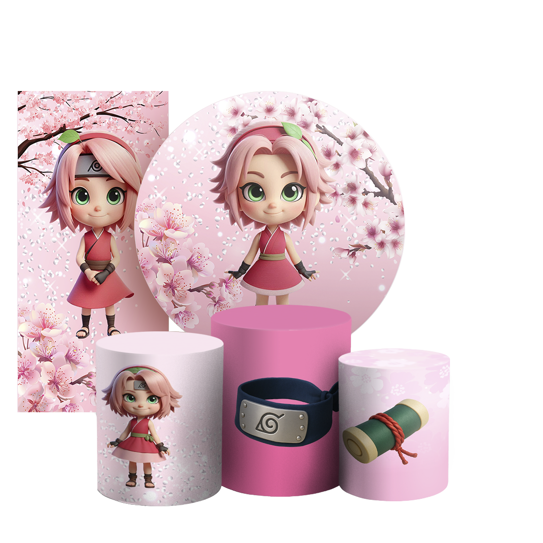 Arte Digital Painel de Festa - Sakura 805588