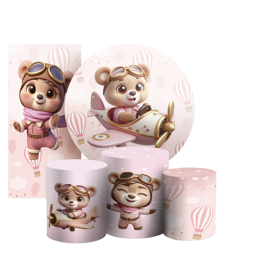 Arte Digital Painel de Festa - Ursinha 805590