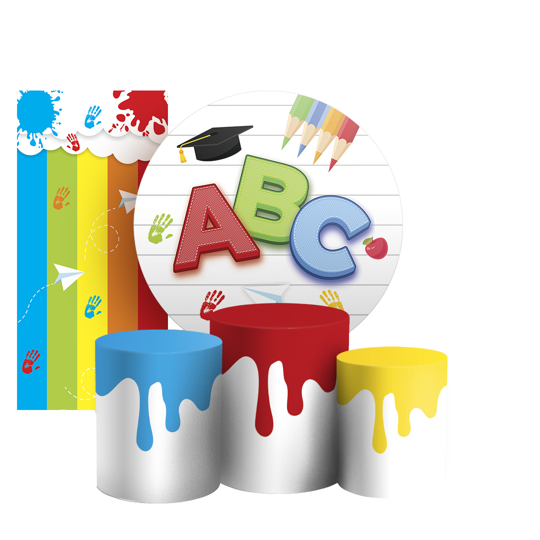 Arte Digital Painel de Festa - ABC 805594