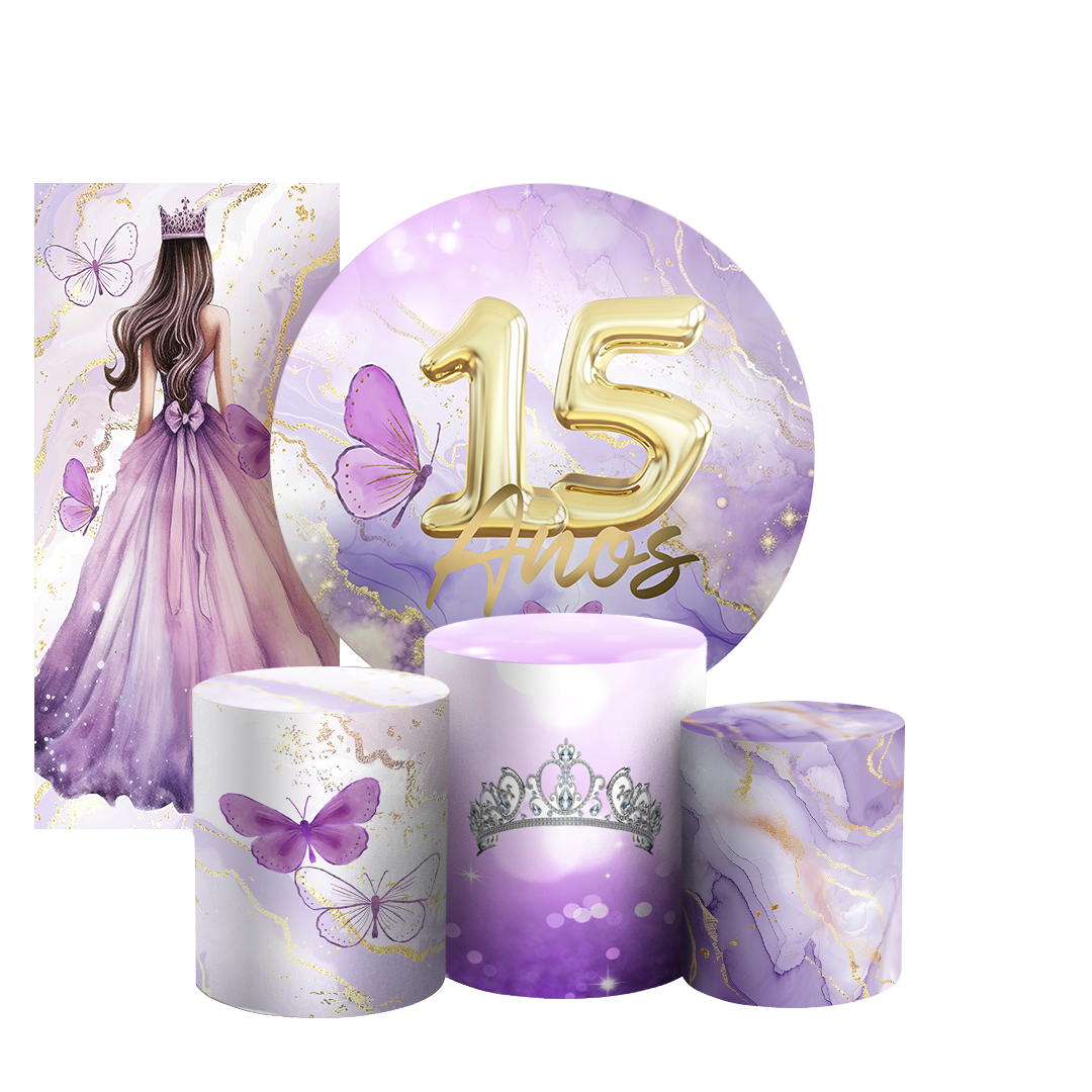 Arte Digital Painel de Festa - 15 Anos 805612