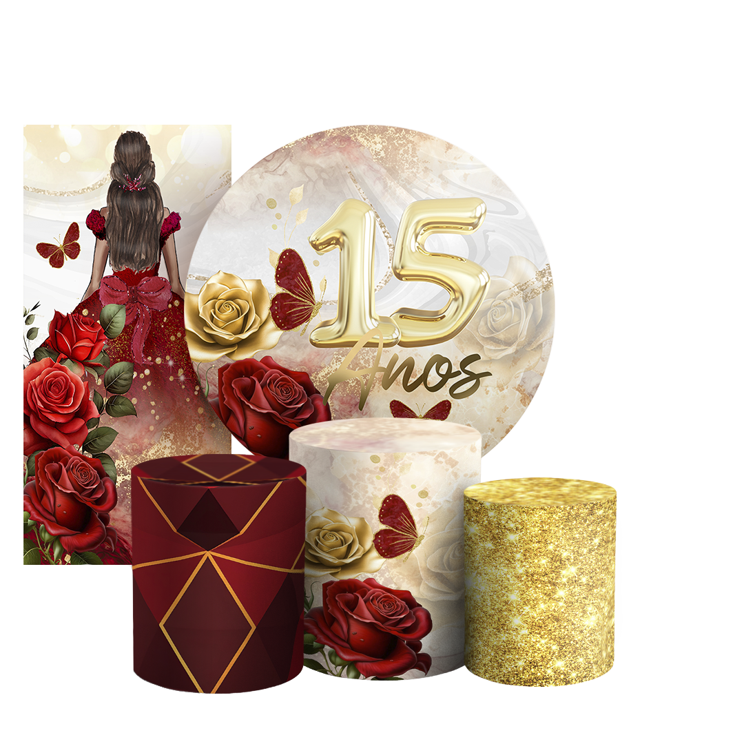 Arte Digital Painel de Festa - 15 Anos 805614