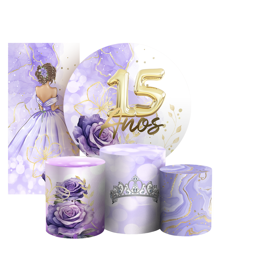 Arte Digital Painel de Festa - 15 Anos 805617