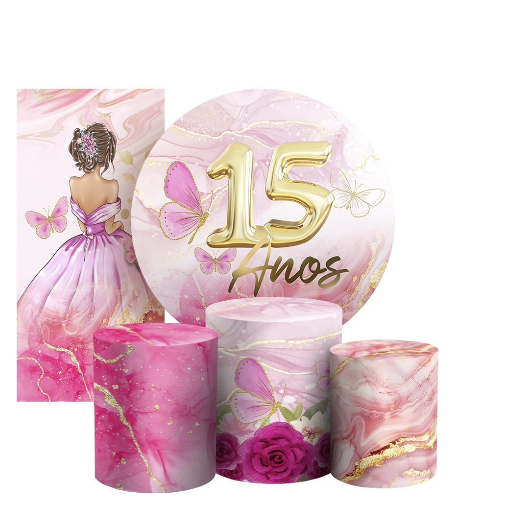 Arte Digital Painel de Festa - 15 Anos 805618