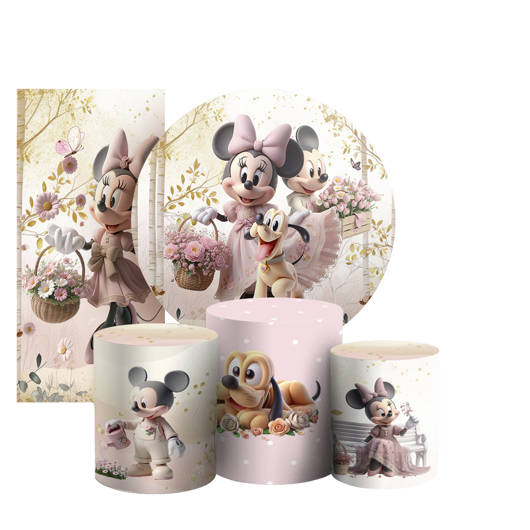 Arte Digital Painel de Festa - Minnie 805628