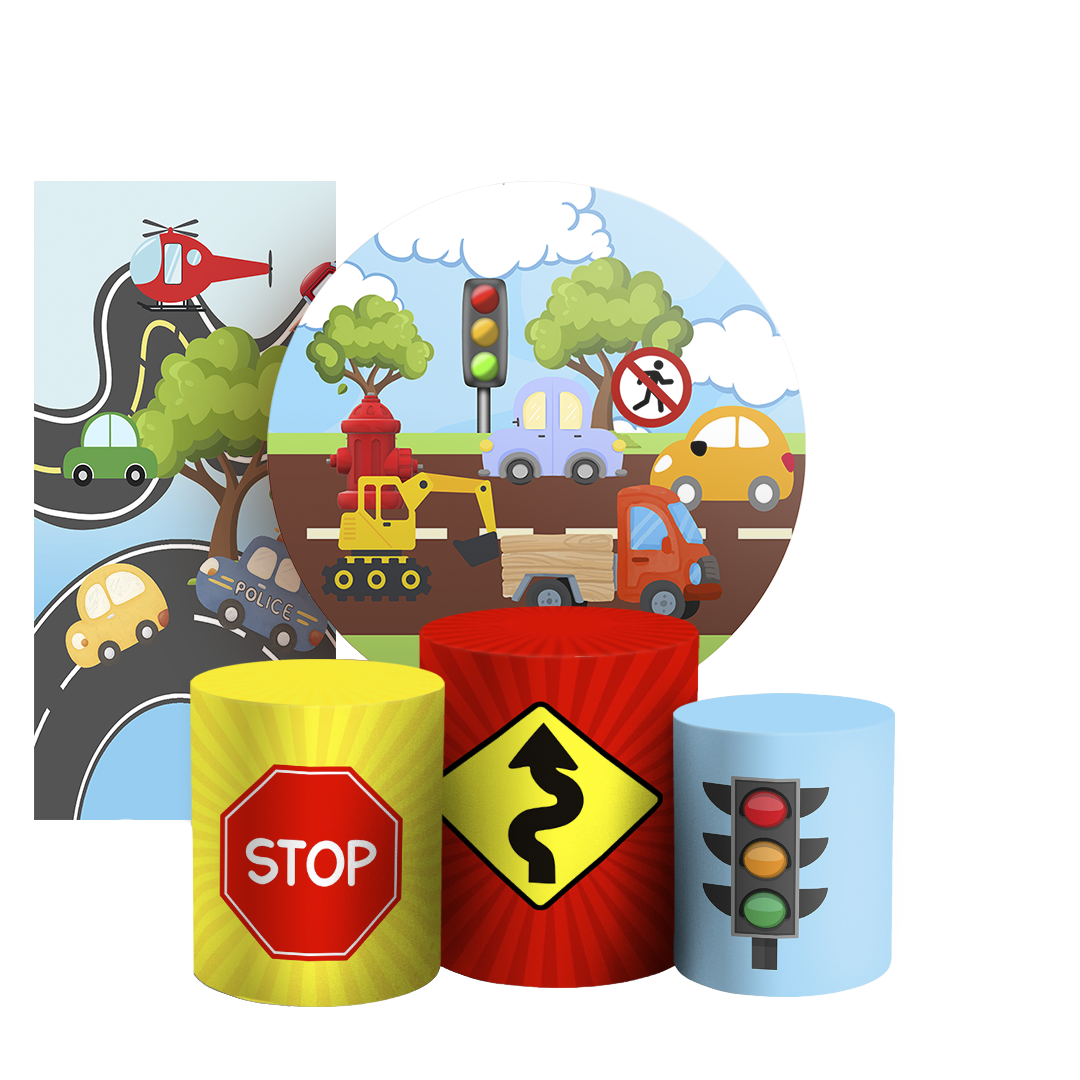 Arte Digital Painel de Festa - Transporte 805630