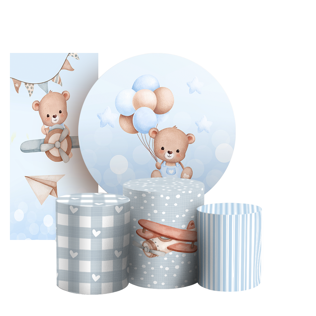 Arte Digital Painel de Festa - Urso 805633