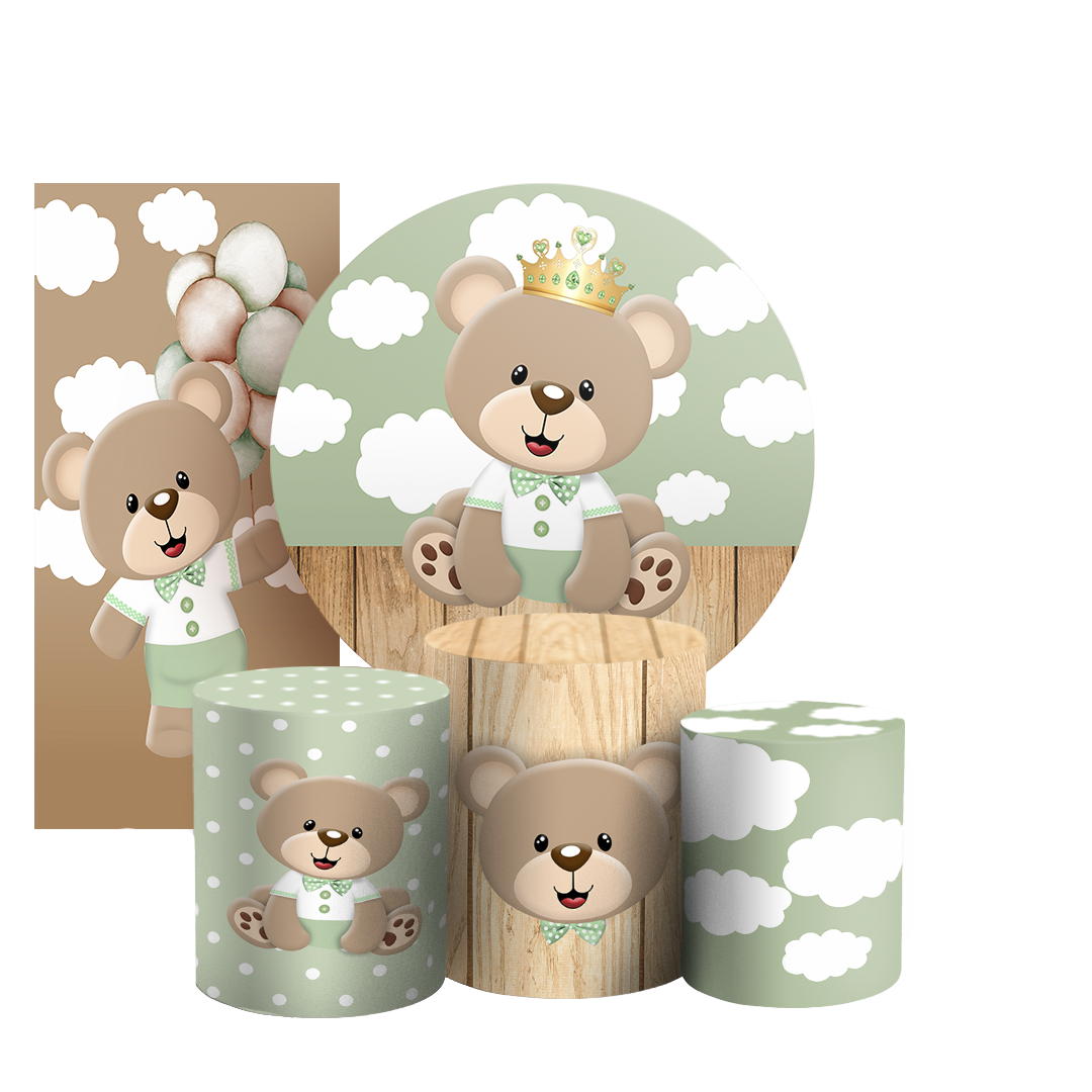 Arte Digital Painel de Festa - Urso 805634