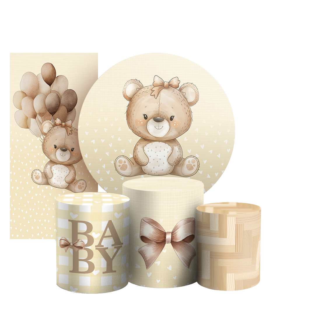 Arte Digital Painel de Festa - Urso 805636