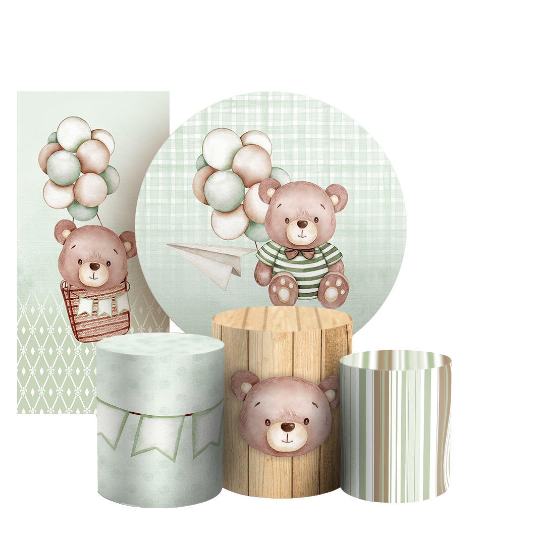 Arte Digital Painel de Festa - Urso 805639