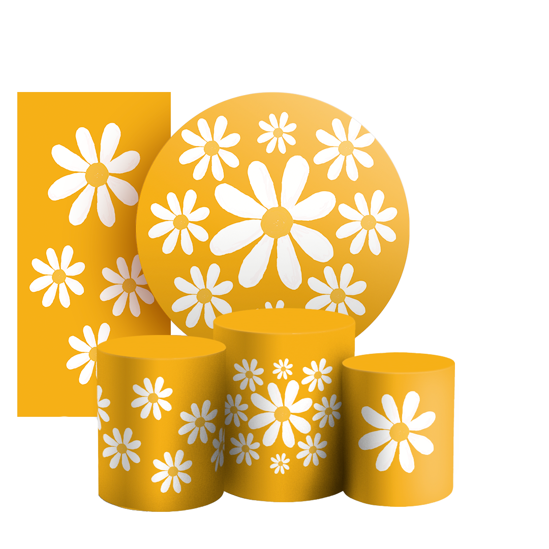 Arte Digital Painel de Festa - Flor Margarida 805713