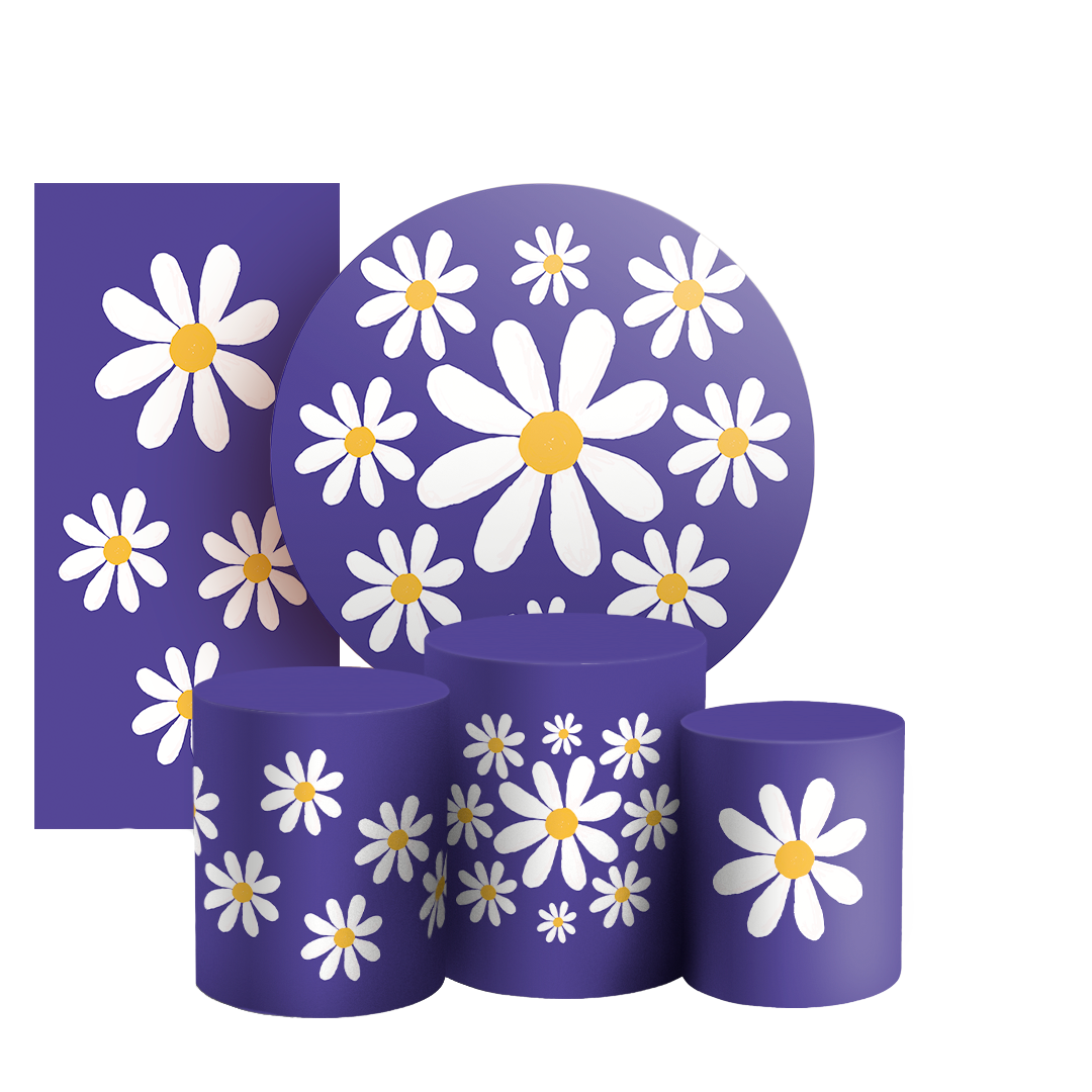 Arte Digital Painel de Festa - Flor Margarida 805719