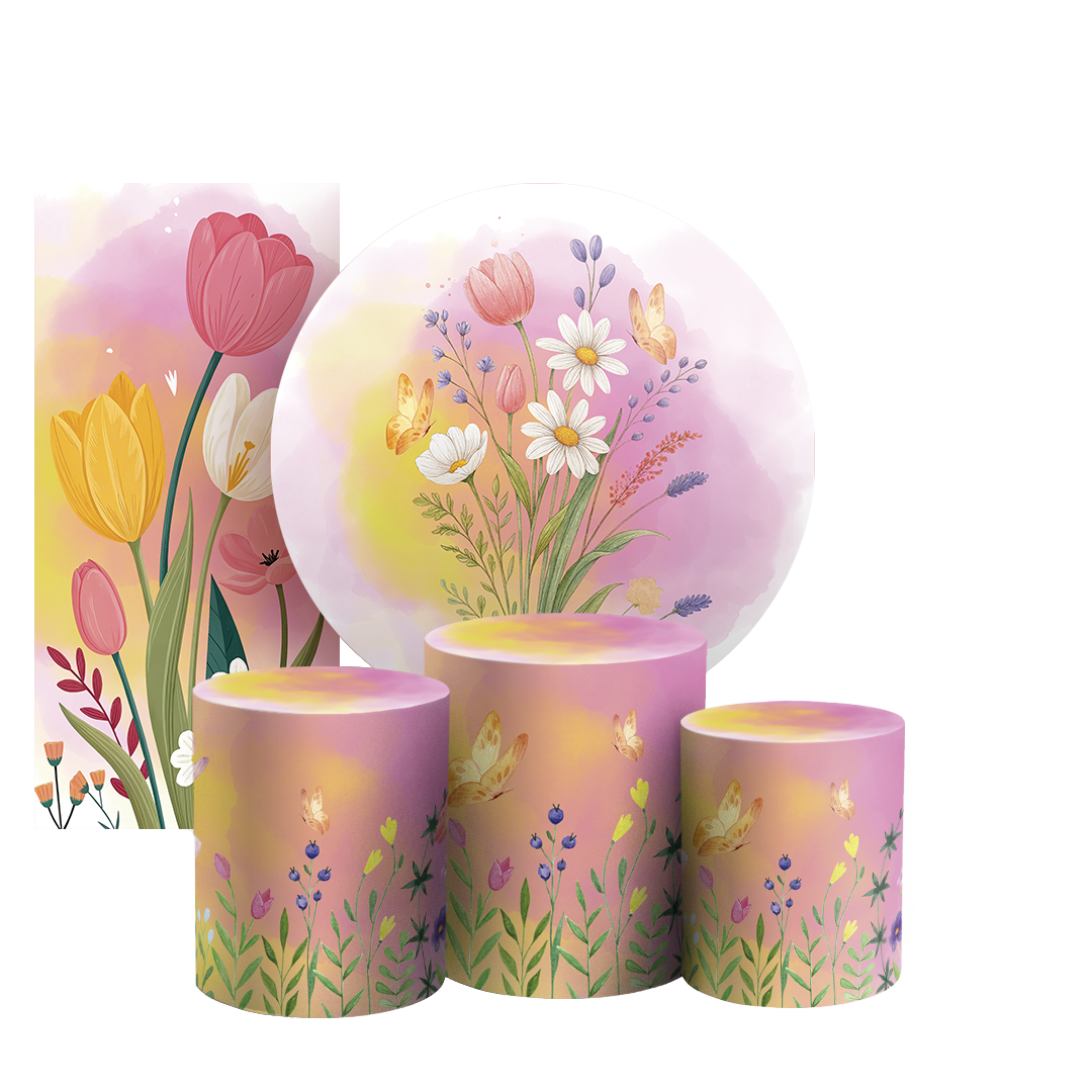 Arte Digital Painel de Festa - Floral 805870