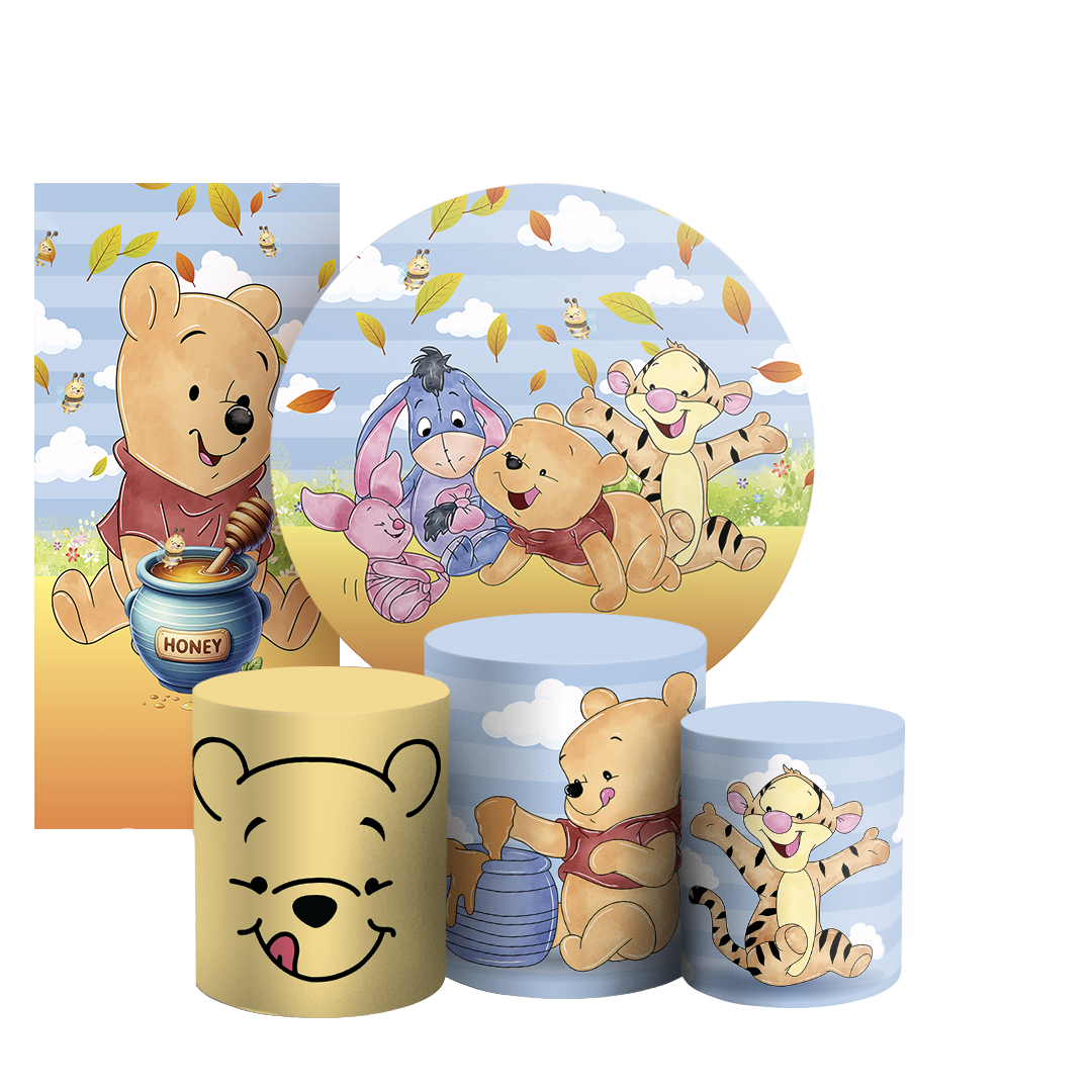 Arte Digital Painel de Festa - Ursinho Pooh 805946