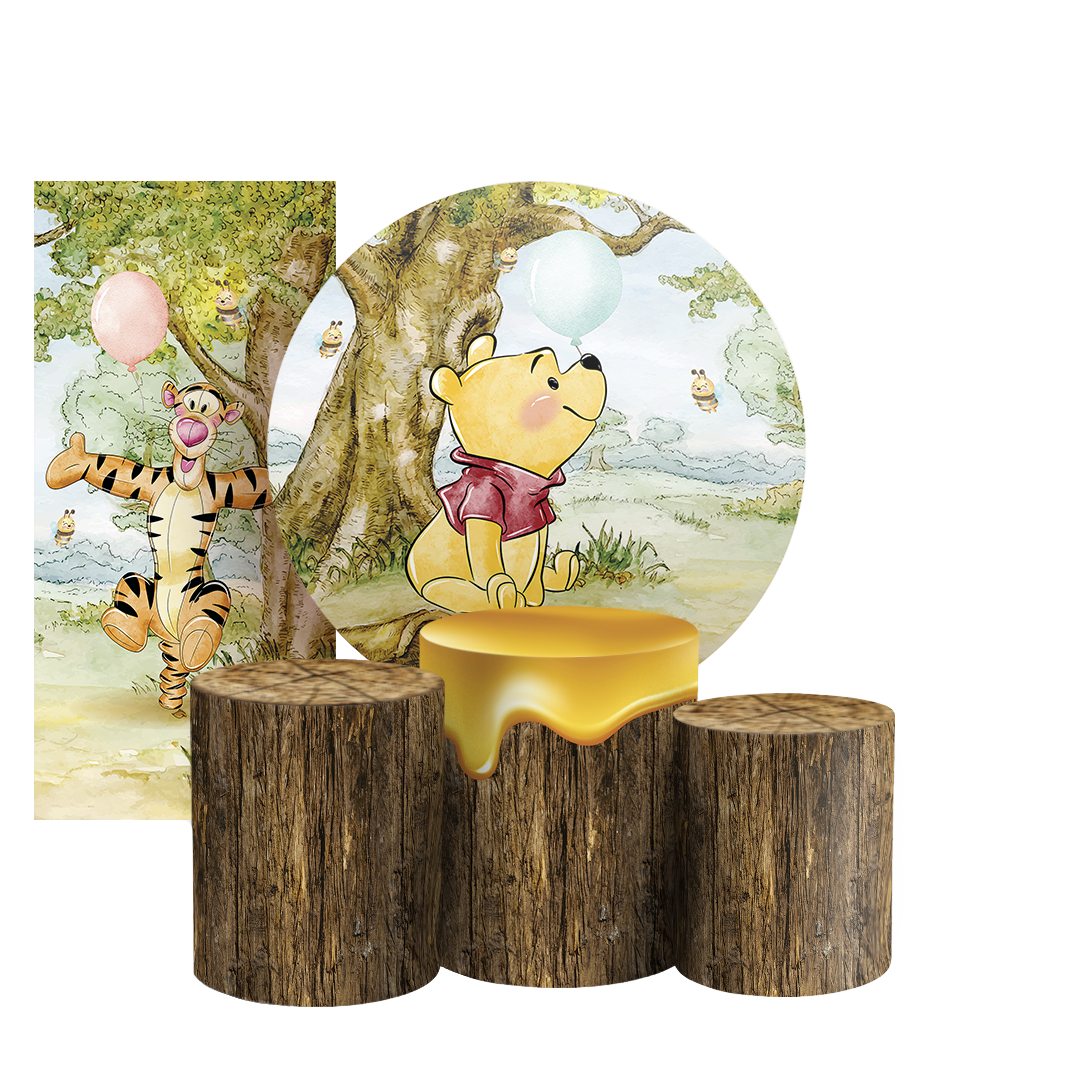 Arte Digital Painel de Festa - Ursinho Pooh 805947