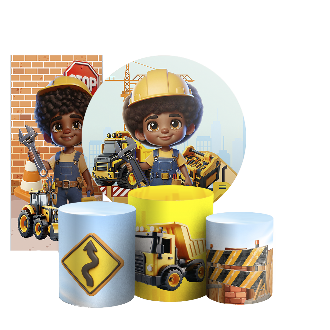 Arte Digital Painel de Festa - Construção 805955