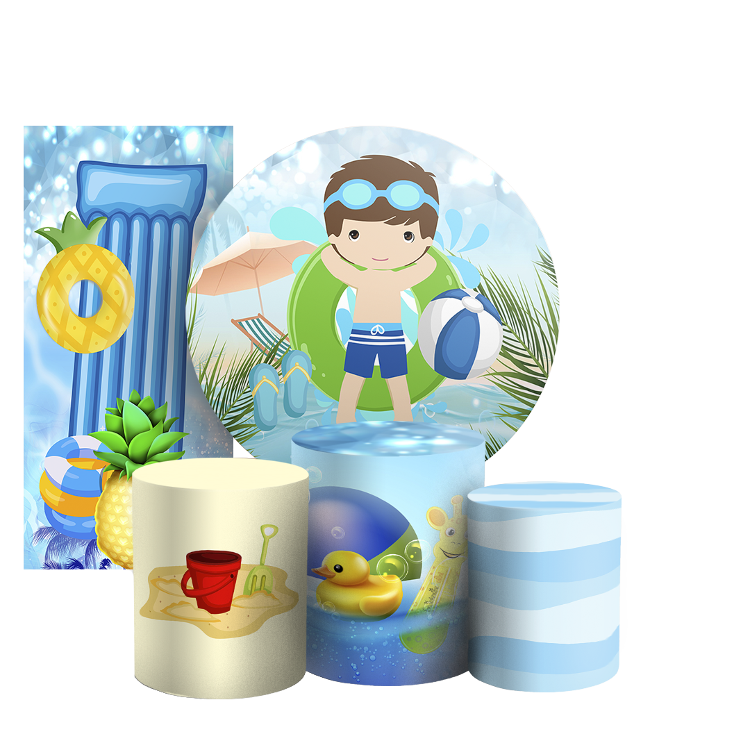 Arte Digital Painel de Festa - Pool Party 806073