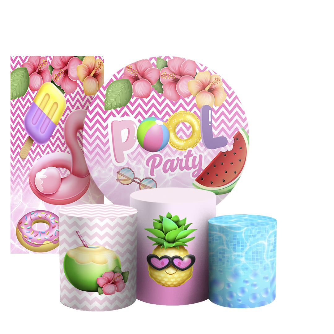 Arte Digital Painel de Festa - Pool Party 806077