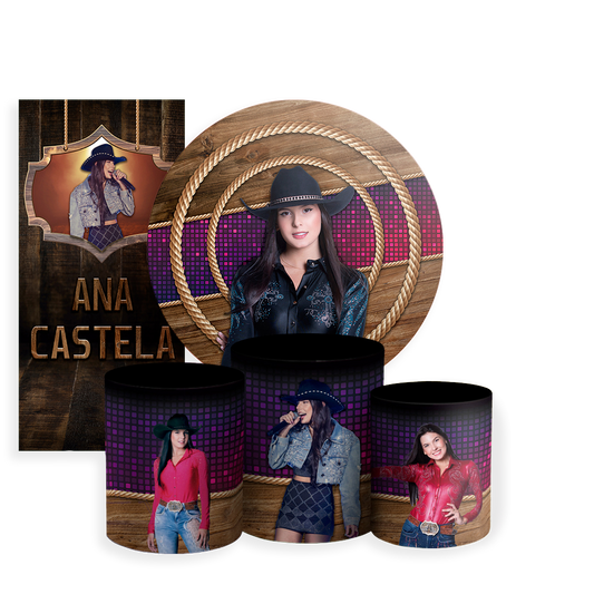 Arte Digital Painel de Festa - Ana Castela 802663