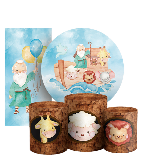 Arte Digital Painel de Festa - Arca de Noe 802759