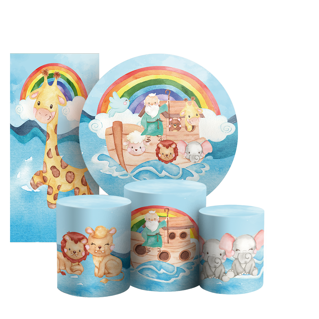 Arte Digital Painel de Festa - Arca de Noe 802760