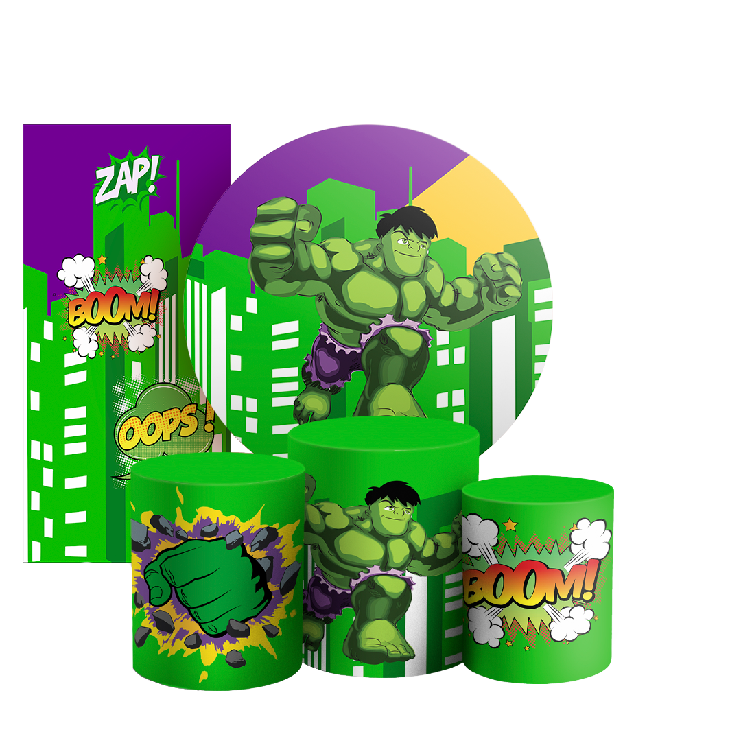 Arte Digital Painel de Festa - Hulk Baby 802802